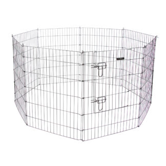 Kerbl Pet ohrádka s dvířky pro štěňata a malá zvířata - 8 hran po Š 57 x V 78 cm