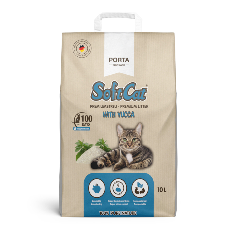 Porta SoftCat Yucca stelivo - výhodné balení: 2 x 10 l