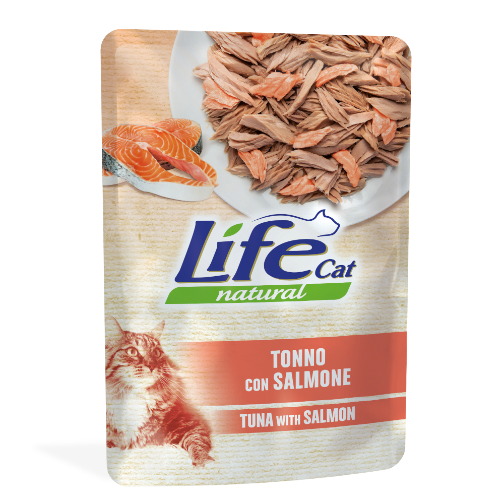 Life Cat Natural Adult 24 x 70 g výhodné balení - tuňák s lososem