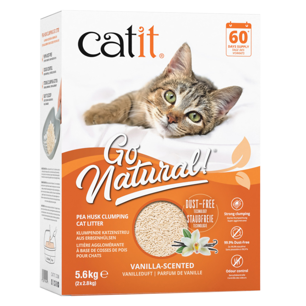 Catit Go Natural stelivo pro kočky s vůní vanilky - Výhodné balení: 11