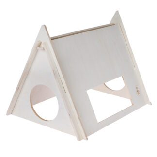 TIAKI dřevěný táborový stan pro malá zvířata - D 60 x Š 47 x V 45 cm