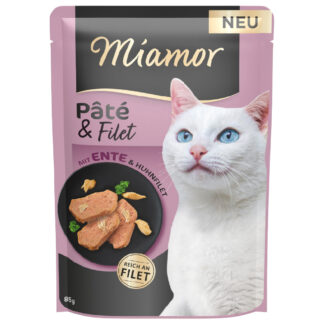 Výhodné balení Miamor Pâté & Filet 30 ks (30 x 85 g) - s kachnou