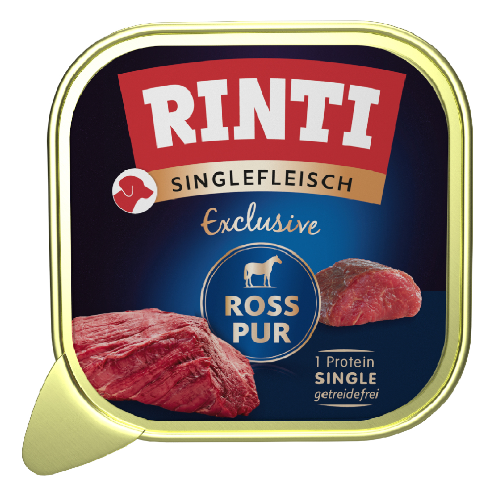 Výhodné balení RINTI Singlefleisch Exclusive 30 ks (30 x 150 g) - kůň