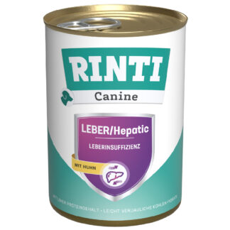 RINTI Canine Liver/Hepatic s kuřecím - výhodné balení: 24 ks (24 x 400 g)