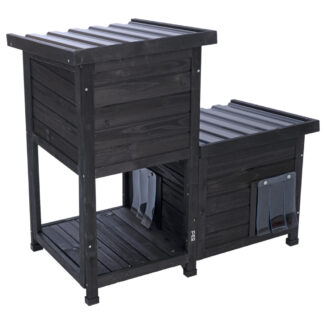 TIAKI dvoupatrový domek pro kočky půlnoc - D 91