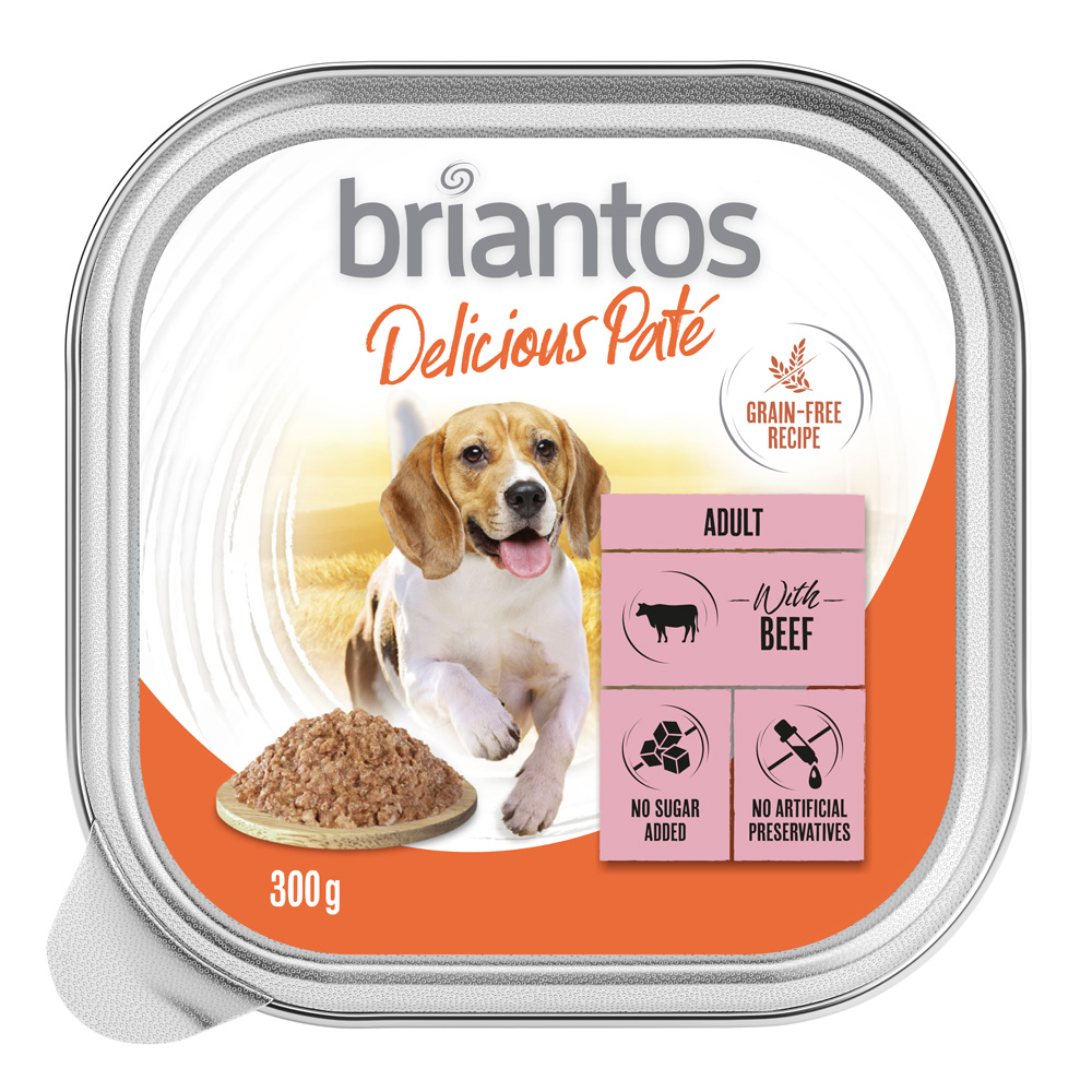 Briantos Delicious Paté 3 x 9 ks (27 x 300 g) - hovězí