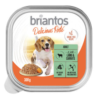 Briantos Delicious Paté 3 x 9 ks (27 x 300 g) - jehněčí a mrkev