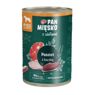 Pan Mięsko Dog - výhodné balení 36 x 400 g - paštika s kachnou
