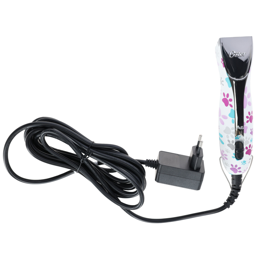 Oster zastřihovač A6 Slim s potiskem tlapek - zastřihovač bez střihací hlavy