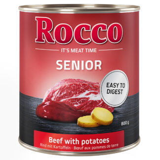 Rocco Senior 24 x 800 g - hovězí s bramborami