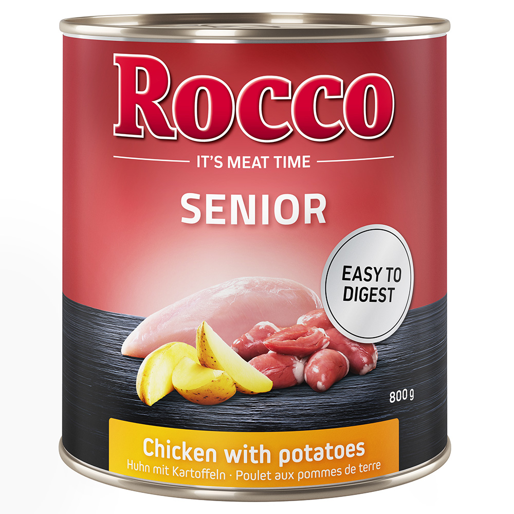 Rocco Senior 24 x 800 g - kuřecí s bramborami