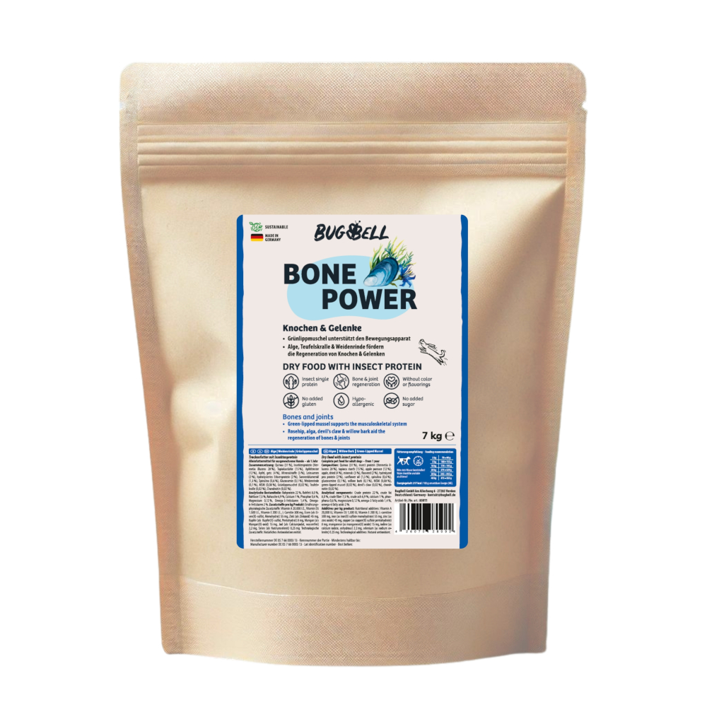 BugBell Bone Power - výhodné balení: 4 x 7 kg