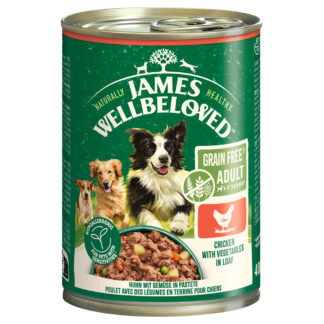 James Wellbeloved Adult Dog Grain Free Hypoalergenic kuřecí v paštice - výhodné balení: 12 x 400 g
