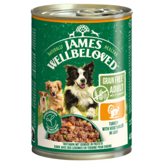 James Wellbeloved Adult Dog Grain Free Hypoalergenic krůtí v paštice - výhodné balení: 12 x 400 g